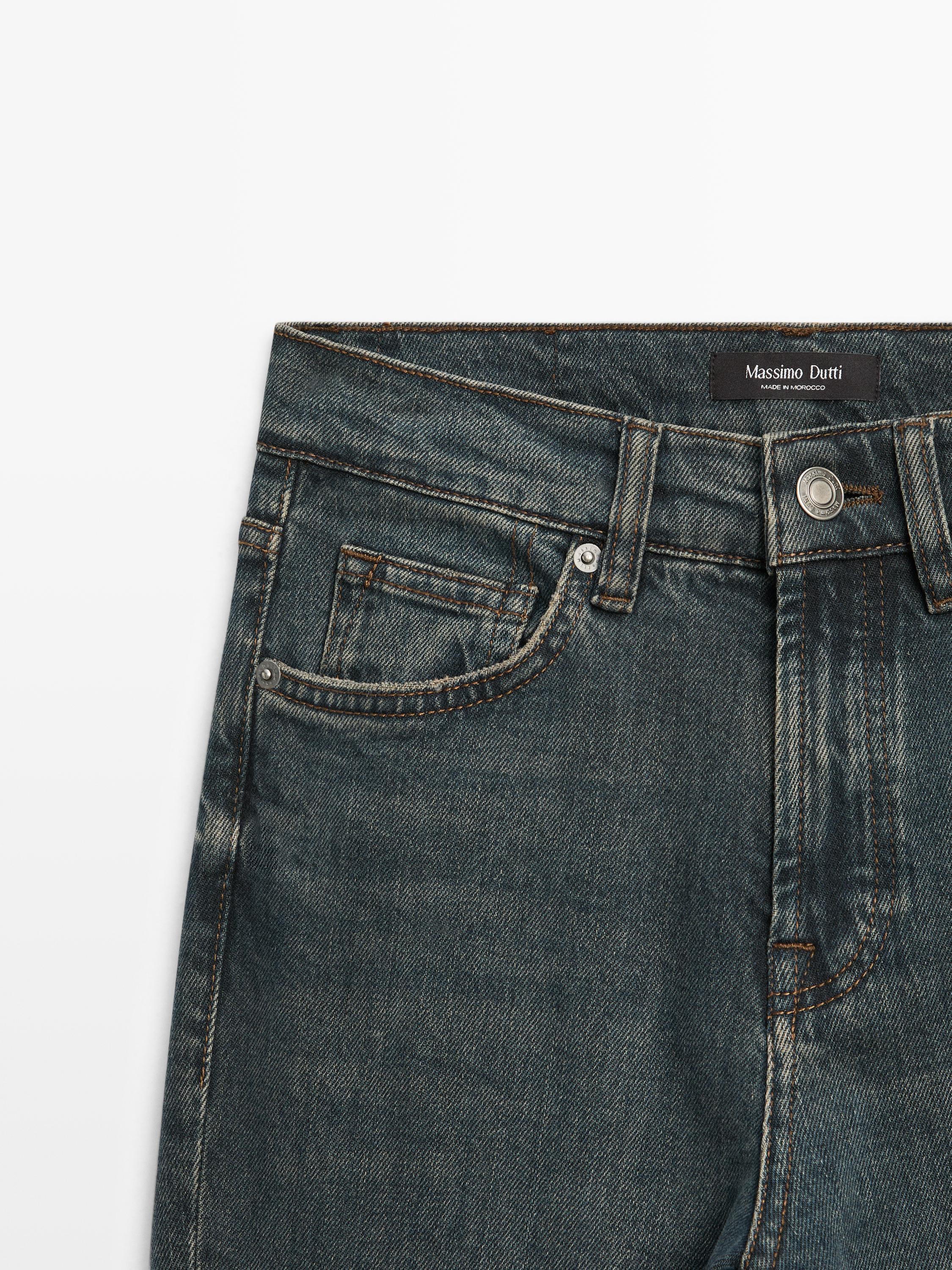 Jean slim cropped mid-rise